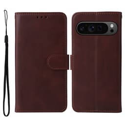 SKALO Google Pixel 9 Pro XL PU-læder Pungetui - Brun