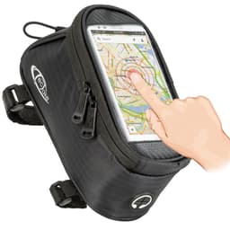 Mobilholder sykkel - 20 x 9,5 x 10 cm,svart