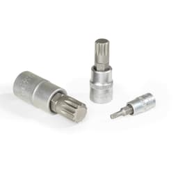 tectake Hylsnycklar 8 delar 18 x 2 x 6.5 cm Silver