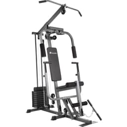 tectake Träningsstation home gym med bänkpressmodul - svart