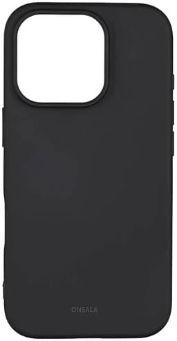 Onsala iPhone 16 Pro silikondeksel (sort)
