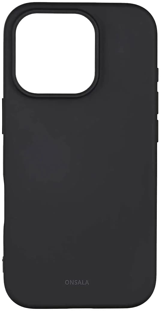 Onsala iPhone 16 Pro silikondeksel (sort)