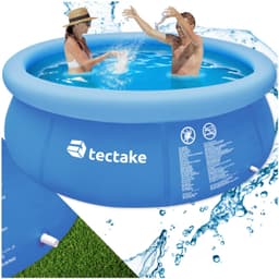 tectake Pool rund Ø 240 x 63 cm - blå