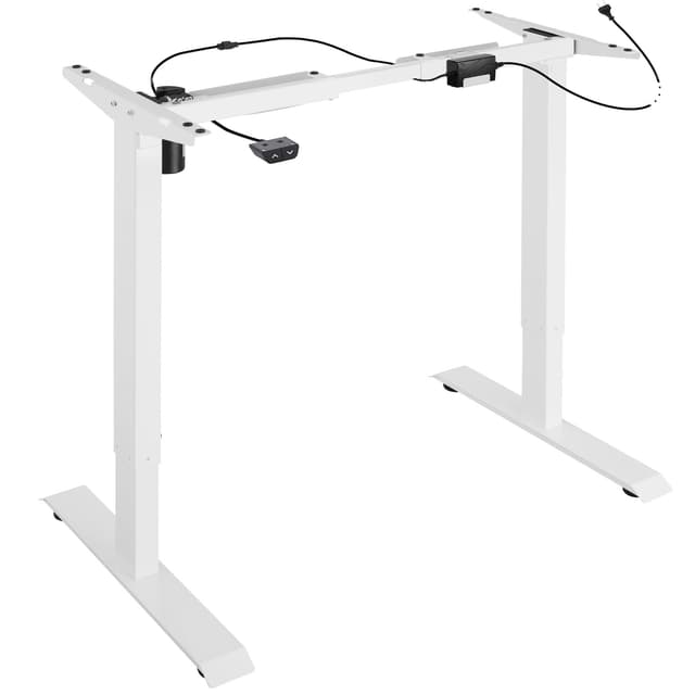 tectake Höj- och sänkbart skrivbord Yannick - vit