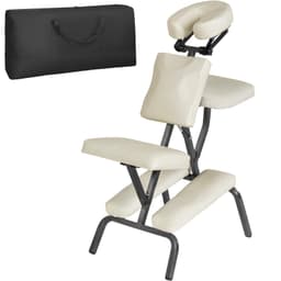 tectake Massagestol i konstläder - beige