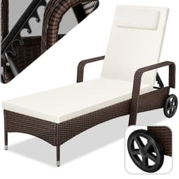 Polyrattan solseng - sort/brun