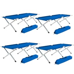 4 feltsenger i aluminium - blå