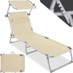 tectake Solsäng Chloé - beige