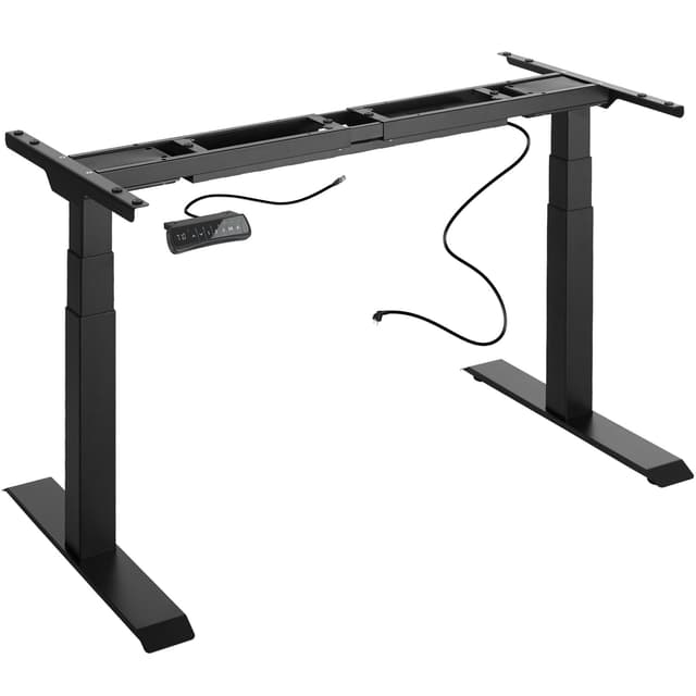 tectake Höj- och sänkbart skrivbord Dennis - svart