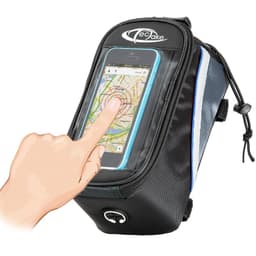 Cykeltaske til smartphone - 20,5 x 10 x 10,5 cm,sort/grå/blå