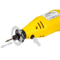 tectake Slipmaskin mini set med 243 delar + bärväska - gul