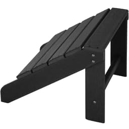 Sett av 2 hagestoler med fotskammel Adirondack-Design - svart