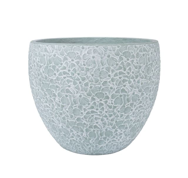 Planteholder FLORA D44xH36cm, sort/grå