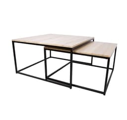 Soffbord ELT 75x75xH40cm, 65x65xH35cm