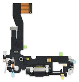 iPhone 12/12 Pro ladekontakt med flex - svart