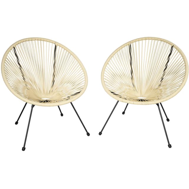 2 Havestole Gabriella med bord - beige