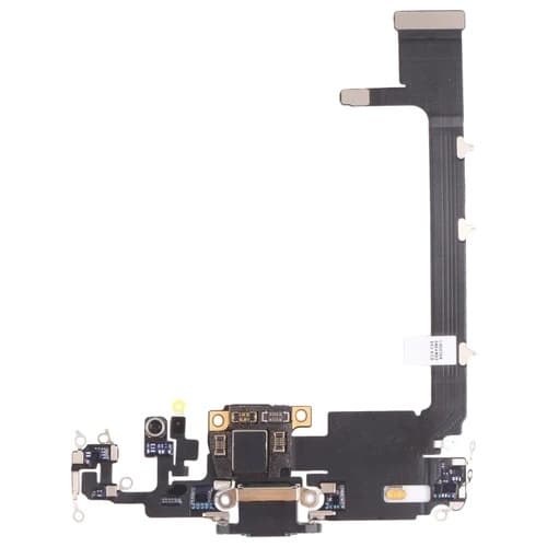 Opladningsstik til iPhone 11 pro max, Opladningsstik flexkabel, Sort