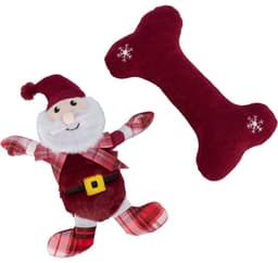 Julklappsset, plysch/tyg, 30 cm
