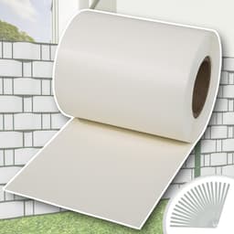 Pvc strimler balkongbeskyttelse - 35 m,hvit