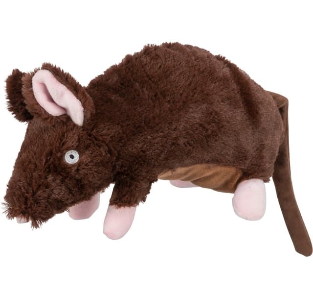 Råtta, plysch, återvunnen, 26 cm