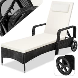 Polyrattan solseng - sort