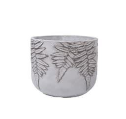 Växthållare FERN D24xH19,5cm, vit/grå