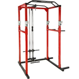 tectake Hemmagym med chinsställning - svart/röd