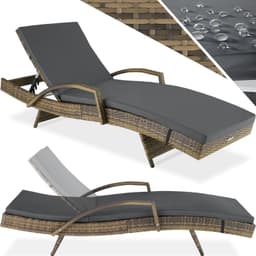Polyrattan liggestol Océane - natur