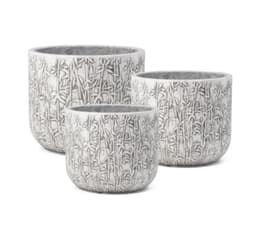 Växthållare LOUNA D24xH19,5cm, vit/grå