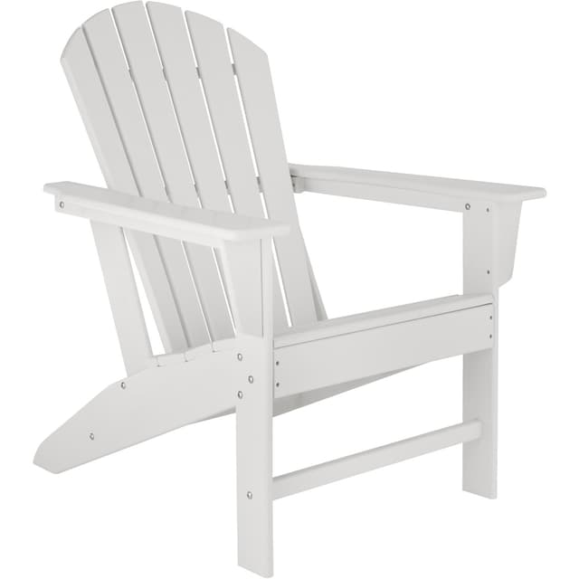 tectake Trädgårdsstol i Adirondack design - vit/vit