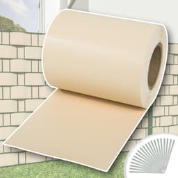 Pvc strimler balkongbeskyttelse - 35 m,krem