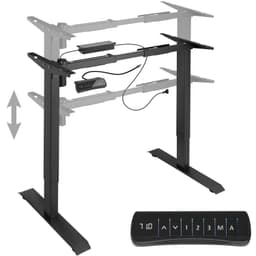 Hæve-sænke-stel elektrisk justering Piotr 85-129x65x71-121cm - sort