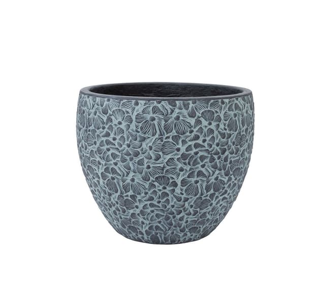 Växthållare FLORA D24xH19,5cm, svart/grå