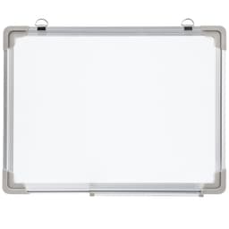 tectake Whiteboard magnettavla + 12 färgade magneter - 60 x 45 x 2 cm