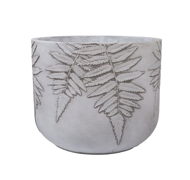Växthållare FERN D44xH36cm, vit/grå