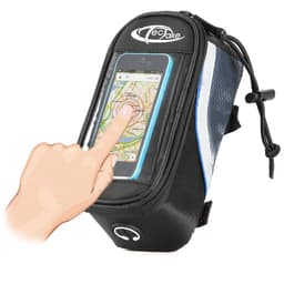 Cykeltaske til smartphone - 18 x 8,5 x 8,5 cm,sort/grå/blå