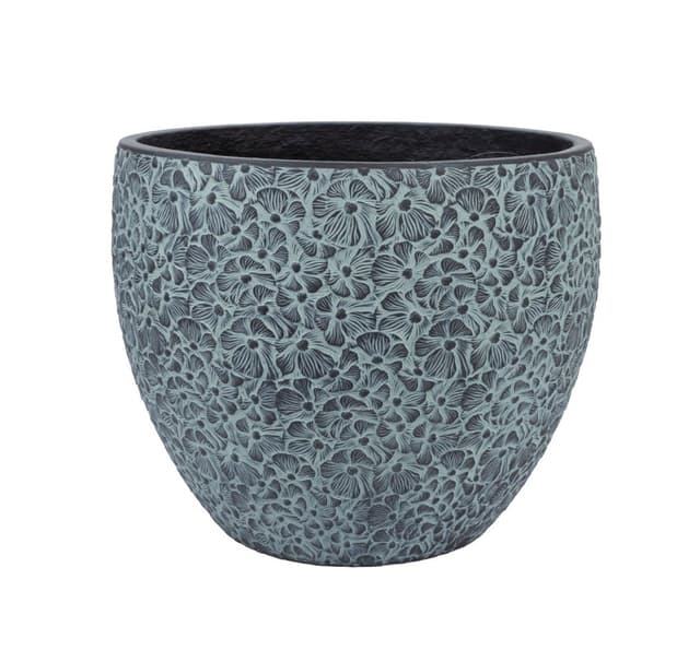 Växthållare FLORA D44xH36cm, svart/grå