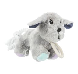 Leksak för hundar Juniorhund med rep, plysch, 24 cm