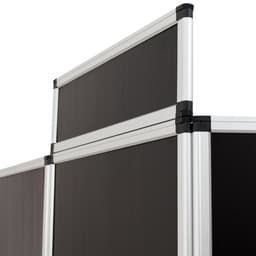 Utstillingsskjerm messevegg 200x180 cm - svart