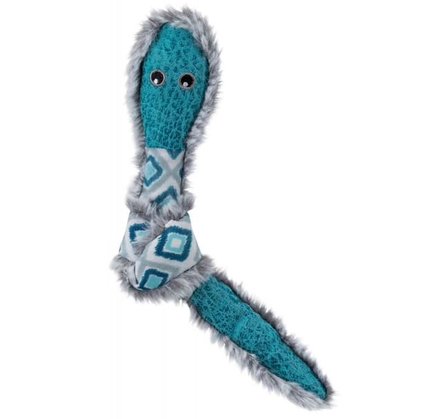 Leksak för katter Knuten orm, plysch/tyg, 24 cm