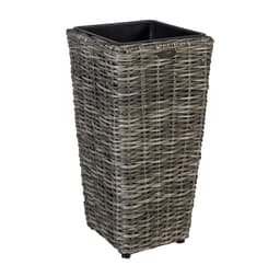 Planteholder WICKER 28x28xH60cm, grå