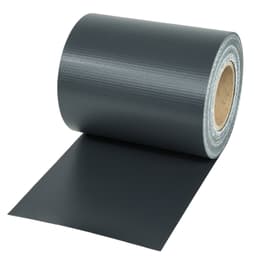 tectake PVC-skyddsfilm med fästklämmor - 35 m, antracit