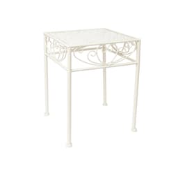 Blomstativ SANDY 28x28xH38cm, antikvit