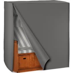 tectake Regnslag til strandkurv 120 x 80 x 145 cm Grå