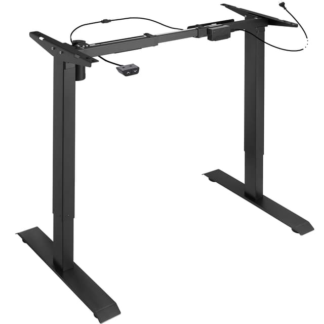 tectake Höj- och sänkbart skrivbord Yannick - svart