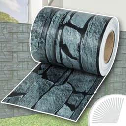 Pvc strimler balkongbeskyttelse - 35 m,skifer