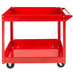 Työkaluvaunu, jossa on 2 hyllyä -