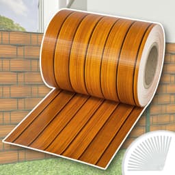 Pvc strimler balkongbeskyttelse - 35 m,tredekor