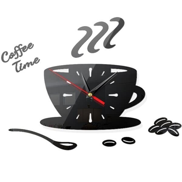 Väggklocka Kaffe