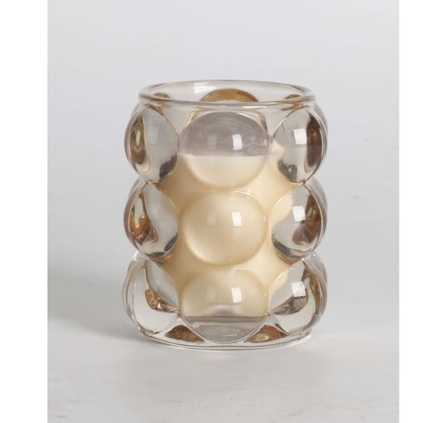 Doftljus i glas NATURE GREEN H9,2cm, French Pear & Freesia